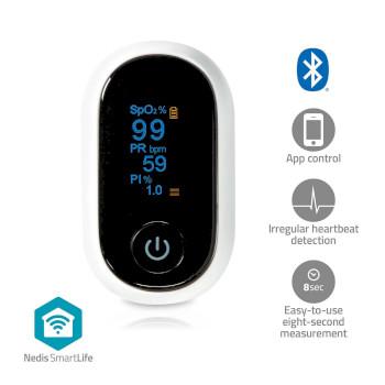 SmartLife Pulse Oximeter Bluetooth® OLED-Scherm - Nedis