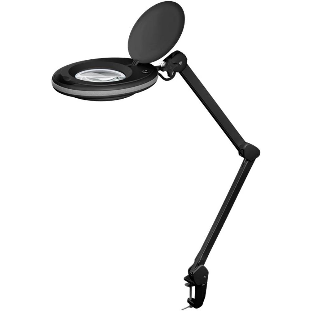 Led-loeplamp met klem, 8 W, zwart