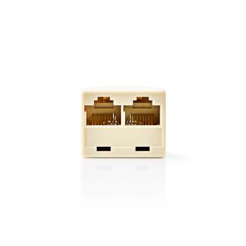 Telecom-Netwerksplitter RJ45 Female 2x RJ45 Female Vernikkeld - Nedis