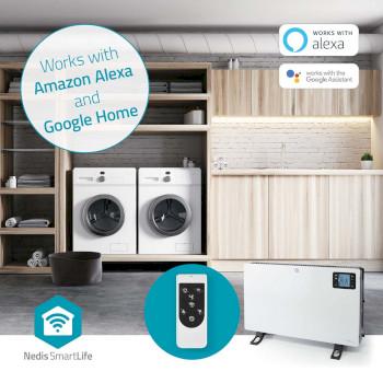 SmartLife Convectorkachel Wi-Fi 2000 W 3 Warmte Standen LCD 5 - Nedis