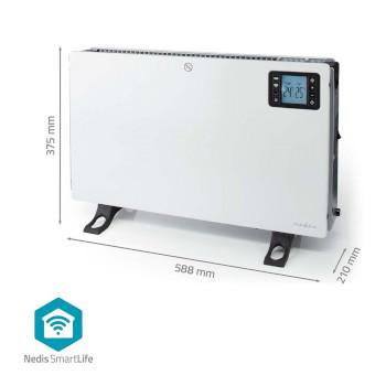 SmartLife Convectorkachel Wi-Fi 2000 W 3 Warmte Standen LCD 5 - Nedis