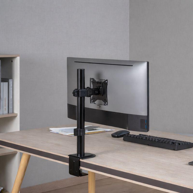 Monitor beugel - Type: Enkele arm Scherm grootte: 17 - 32 inch Draaglast: Maximaal 9 kg VESA: 75x75, 100x100 mm