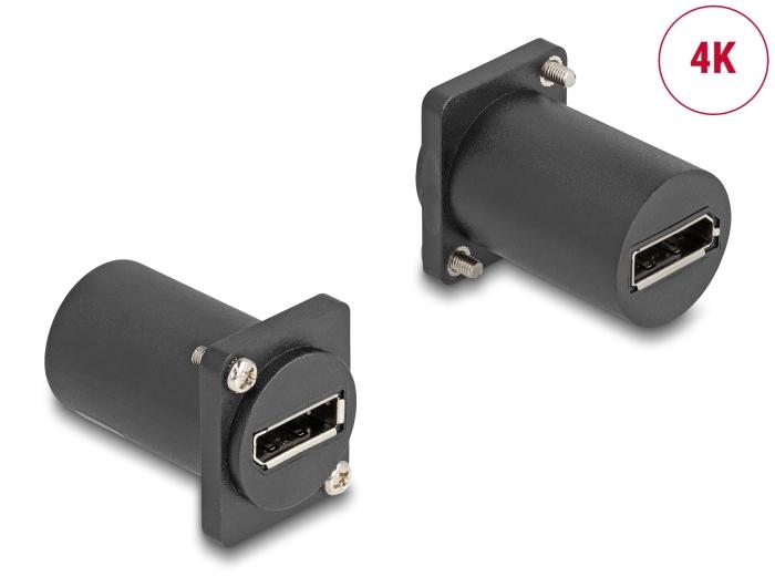 Delock D-Type Module DisplayPort Female naar Female 4K zwart