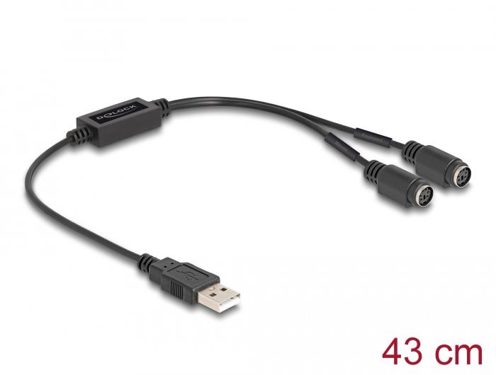 Delock USB-naar-PS/2-adapter