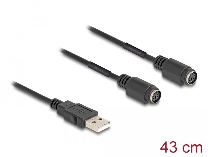 Delock USB-naar-PS/2-adapter