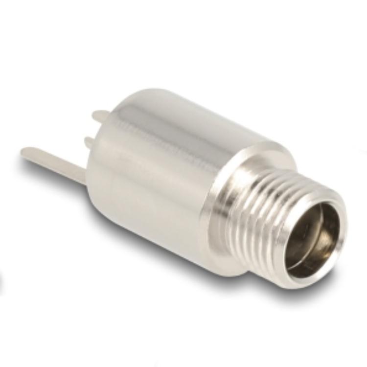 Delock Stekker DC 5,5 x 2,1 mm Bus voor installatie, soldeeruitvoering - rond