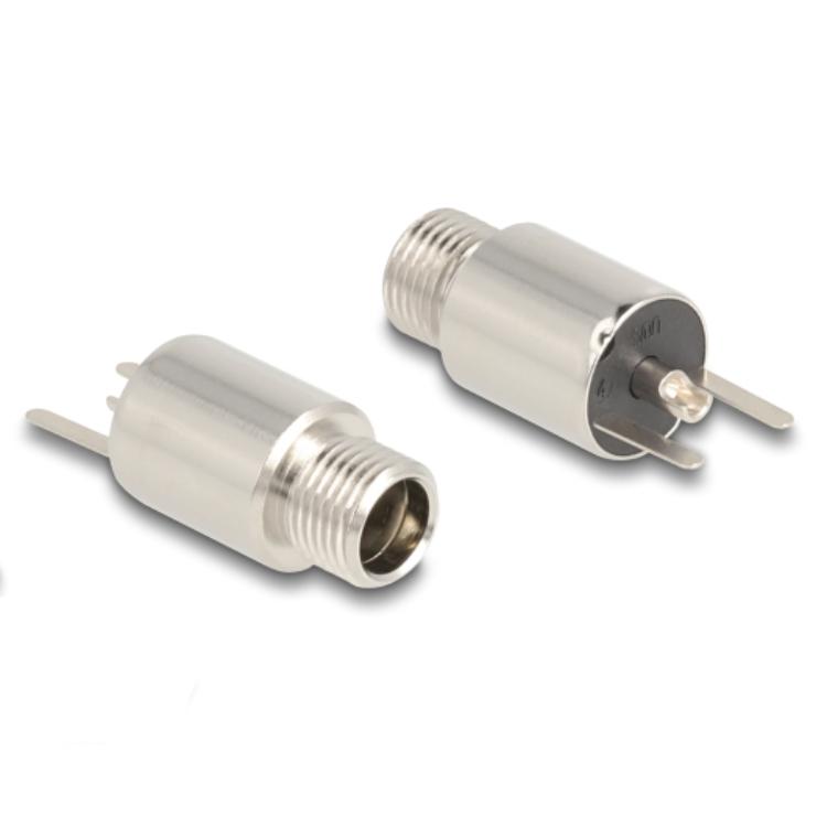 Delock Stekker DC 5,5 x 2,1 mm Bus voor installatie, soldeeruitvoering - rond