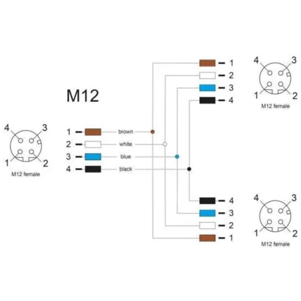 M12 T-splitter - Delock
