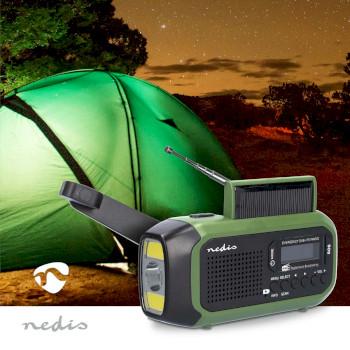Noodradio Draagbaar Model DAB+ / FM Batterij Gevoed / Handslinger / - Nedis