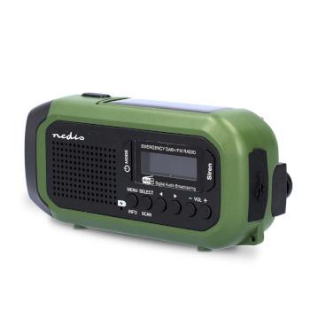 Noodradio Draagbaar Model DAB+ / FM Batterij Gevoed / Handslinger / - Nedis