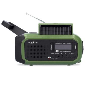 Noodradio Draagbaar Model DAB+ / FM Batterij Gevoed / Handslinger / - Nedis