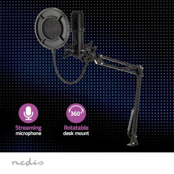 Gaming Microfoon Gebruikt voor: Desktop / Notebook USB Type-A - Nedis