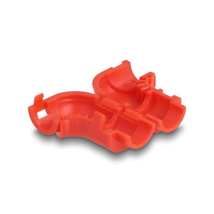 Delock Kabelclips voor het buigen, 8 stuks, rood