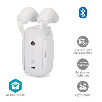 SmartLife Gordijnrobot Stangrail Horizontale gordijnen Batterij - Nedis