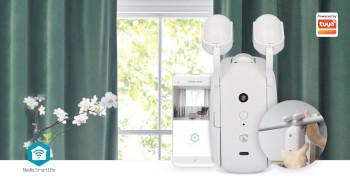 SmartLife Gordijnrobot Stangrail Horizontale gordijnen Batterij - Nedis