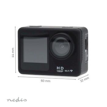 Action Cam Dubbel scherm 1080p@30fps 12 MPixel Waterbestendig tot: - Nedis