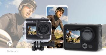 Action Cam Dubbel scherm 1080p@30fps 12 MPixel Waterbestendig tot: - Nedis