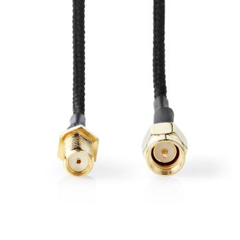 Antennekabel SMA Female SMA Male Verguld 50 Ohm Enkelvoudig - Nedis