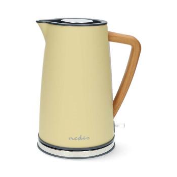 Waterkoker 1.7 l Soft-Touch Geel 360 graden draaibaar Verborgen - Nedis