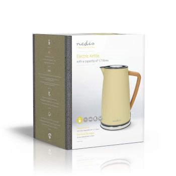 Waterkoker 1.7 l Soft-Touch Geel 360 graden draaibaar Verborgen - Nedis
