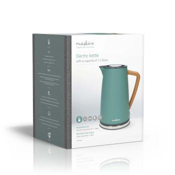 Waterkoker 1.7 l Soft-Touch Groen 360 graden draaibaar Verborgen - Nedis
