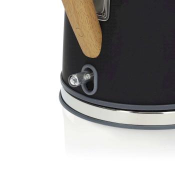 Waterkoker 1.7 l Soft-Touch Zwart 360 graden draaibaar Verborgen - Nedis