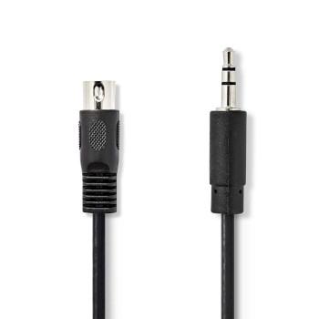 DIN-Audiokabel DIN 5-Pins Male 3,5 mm Male Vernikkeld 2.00 m - Nedis