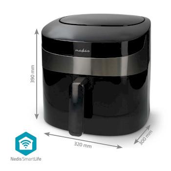 SmartLife Heteluchtfriteuse Wi-Fi 7,2 l Tijdschakelaar: 240 min - Nedis