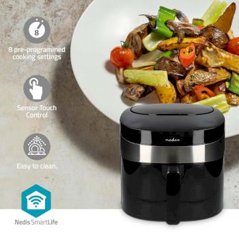 SmartLife Heteluchtfriteuse Wi-Fi 7,2 l Tijdschakelaar: 240 min - Nedis
