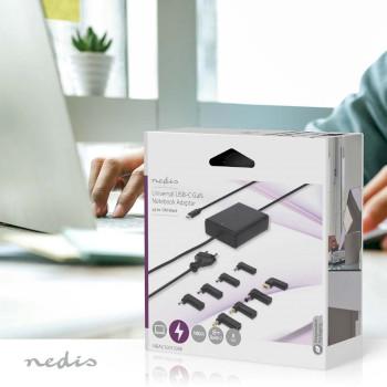 Notebook-Adapter GaN 100 W 5 / 9 / 12 / 15 / 20 V DC 3.0 / 5.0 A - Nedis