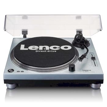 L-3809ME Direct drive platenspeler met USB / PC Codering Metallic blauw - Lenco