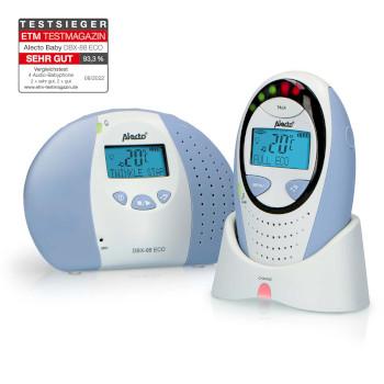 DBX-88 ECO Full Eco DECT babyfoon met display wit/blauw - Alecto