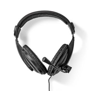 PC-Headset Over-Ear Stereo 1x 3.5 mm / 2x 3.5 mm Inklapbare - Nedis