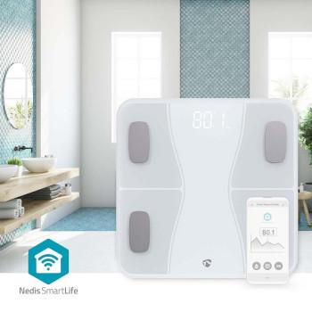 SmartLife Personenweegschaal Bluetooth® BMI / BMR / Botten / Gewicht - Nedis