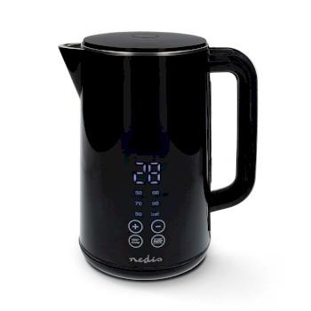 Waterkoker 1.7 l Kunststof Zwart 50,60,70,80,90,100 C - Nedis