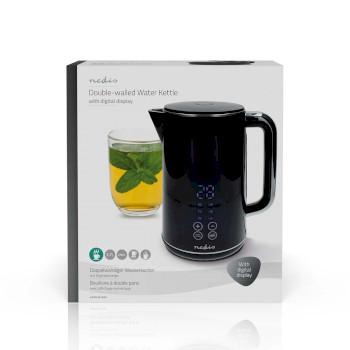 Waterkoker 1.7 l Kunststof Zwart 50,60,70,80,90,100 C - Nedis