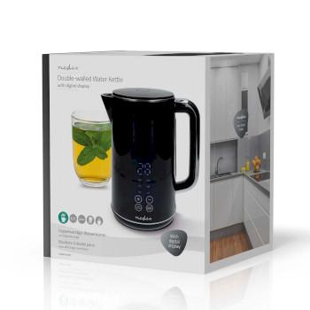 Waterkoker 1.7 l Kunststof Zwart 50,60,70,80,90,100 C - Nedis