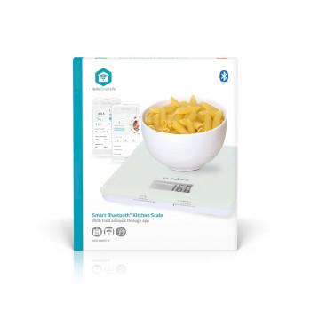 SmartLife-keukenweegschaal Bluetooth® Glas / Kunststof Wit - Nedis