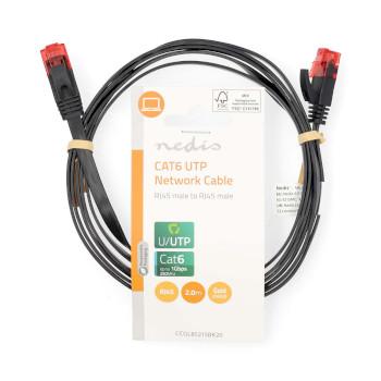 CAT6 Netwerkkabel RJ45 Male RJ45 Male U/UTP 2.00 m Snagless - Nedis