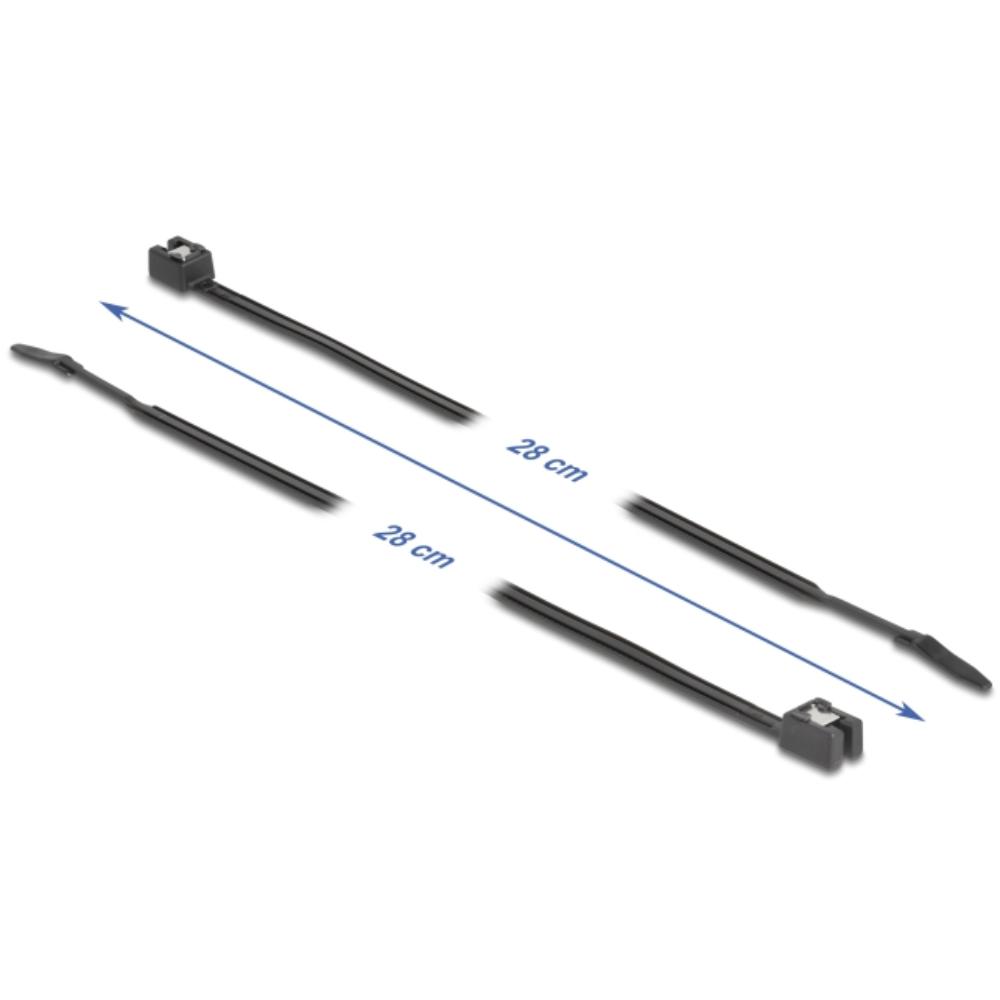 Tie-Wrap - 280 mm - Zwart - Delock