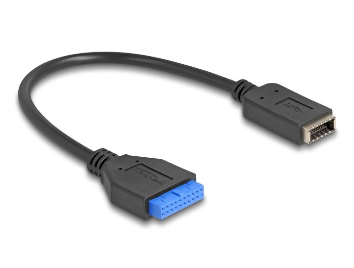 Delock USB 5 Gbps Kabel Stiftconnector naar interne USB Type-E Key A connector 25