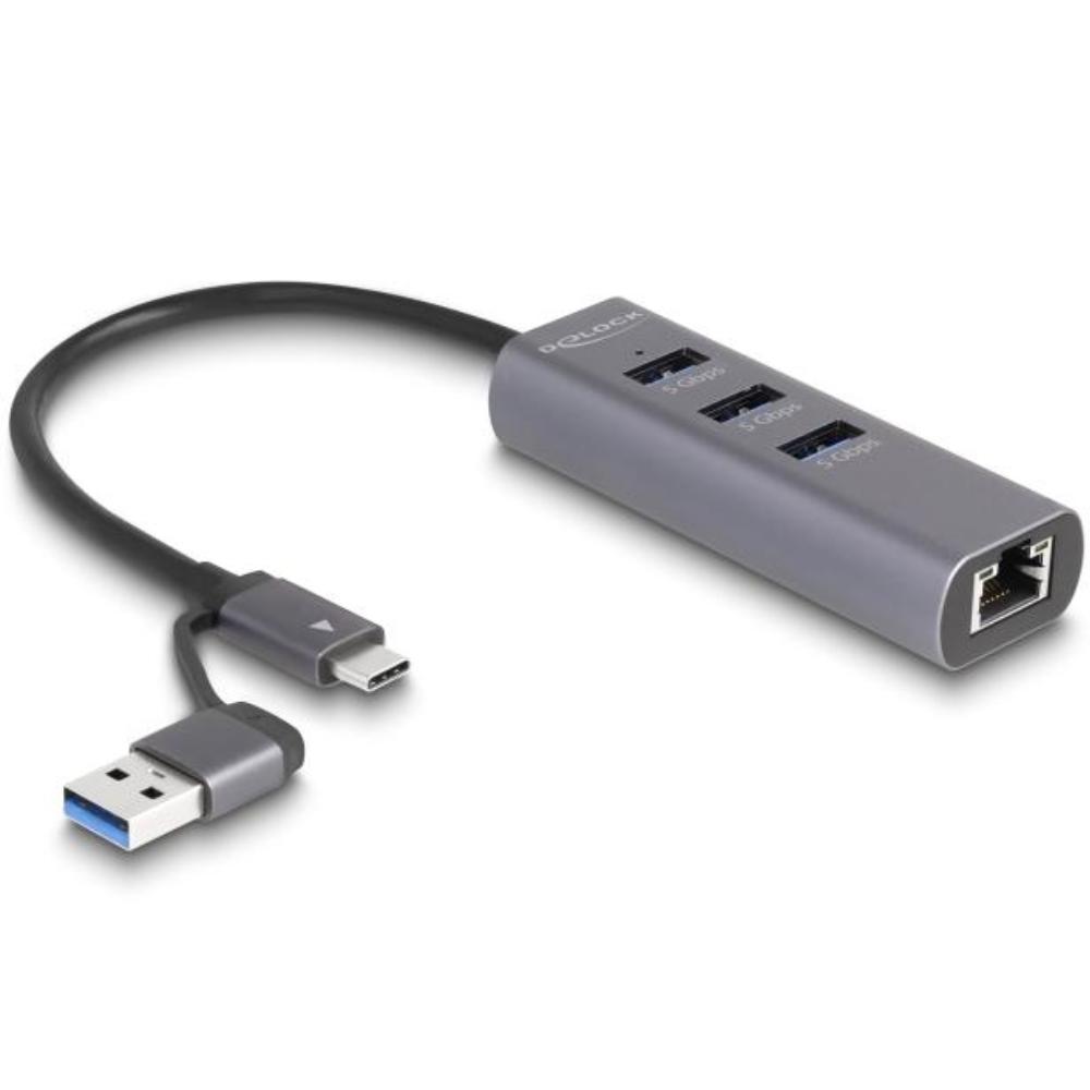 USB Hub met LAN Netwerkadapter
