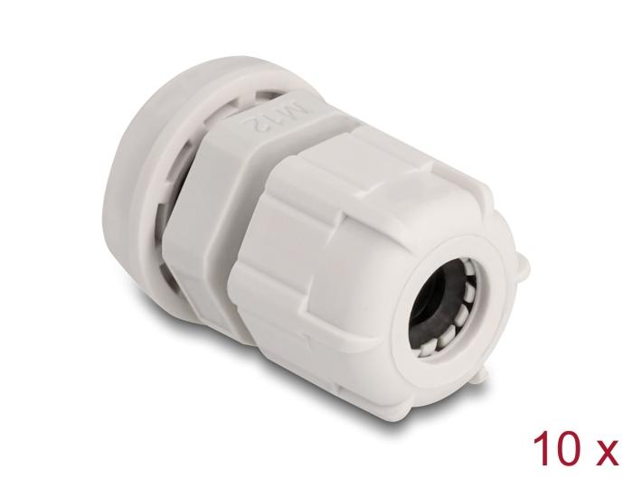 Delock Kabelwartel M12 10 stuks grijs