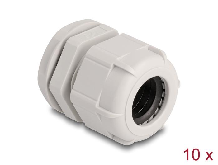 Delock Kabelwartel M25 10 stuks grijs