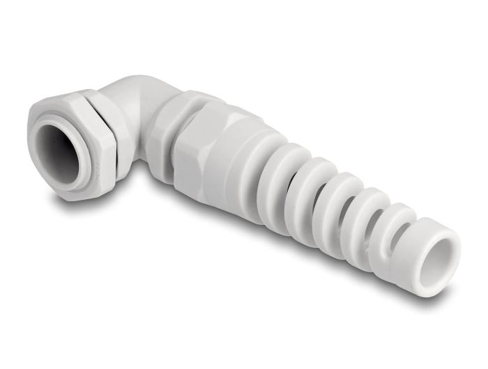 Delock Kabelwartel met trekontlasting 90 gehoekte PG11 grijs
