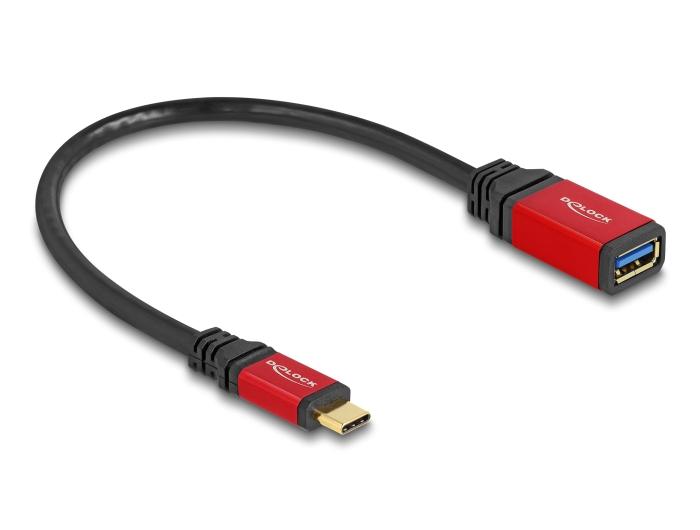 Delock USB 10 Gbps Adapter USB Type-C™ Stekker naar USB Type-A Aansluiting 15 cm
