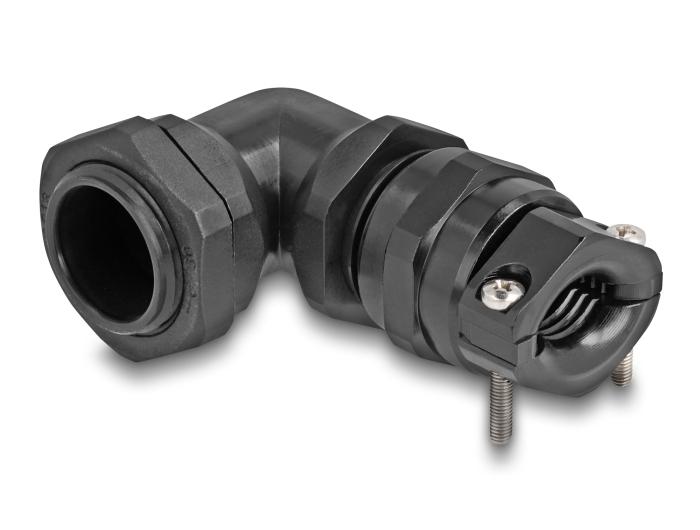 Delock Kabelwartel met trekontlasting en buigbescherming 90 gewinkeld