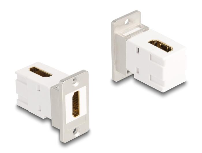 Delock Panel Mount Keystone Module HDMI-aansluiting naar aansluiting 90 gehoekte 8K