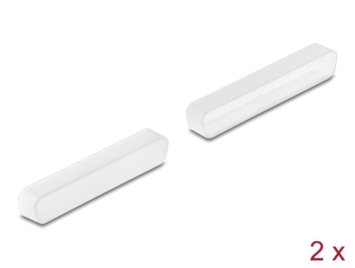Delock Stofkap voor D-Sub 37 connector 2 stuks transparant