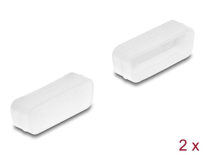Delock Stofkap voor D-Sub 15 connector 2 stuks transparant
